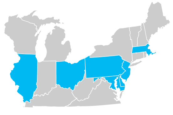 areas served map - plans overview